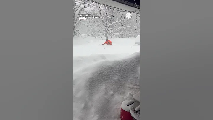 Man Fights Way Through Chest Deep Lake-Effect Snow