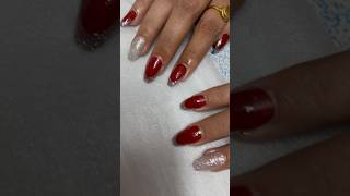 Bridal Nail art design | easy bridal nail art at home | red nail art ❤️💅✨#bridalnailart #rednails