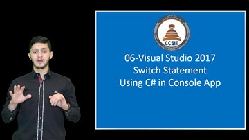 C# Tutorial 06 - Switch Statement