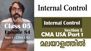 Internal Control | Internal Control | Section E | Part 1 | Episode 84