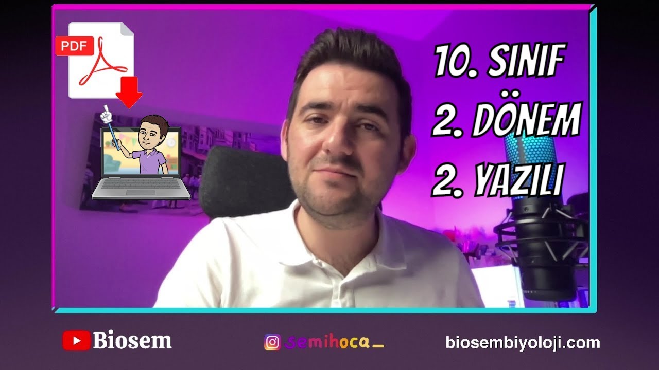 10.sınıf 2. dönem 2. Yazılı Biyoloji +PDF Yazılı Hazırlık
