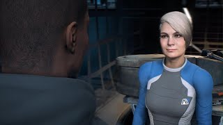 Scott Ryder and Cora Harper romantic moment