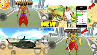 RAVAN LINK + MCQUEEN CAR 🚗 + ARMY HELICOPTER | CHEAT CODE 😱 | INDIAN BIKE DRIVING 3D | NEW UPDATE 🤑