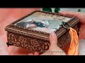 Decoupage Vintage Box DIY crafts ideas serviettentechnik