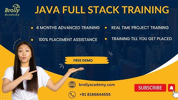 Java Full Stack Training In Hyderabad Free Demo class | Brolly Academy