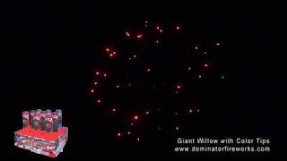 Giant Willow with Color Tips-Dominator Fireworks-500G Cakes