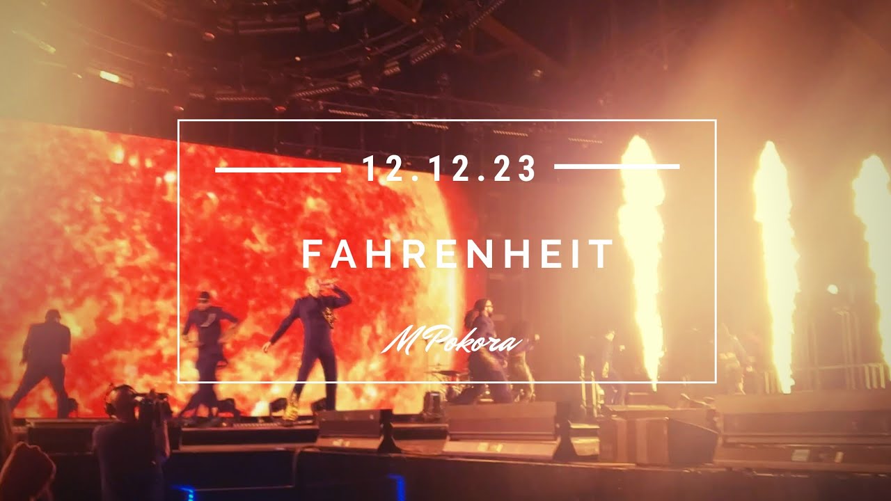 M Pokora - Fahrenheit (Intro du concert) l 12/12/2023 Lyon