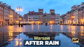 You Won't Believe How Magic Rain Recolored Warsaw Old Town✨ | Walking After Rain | 4K HDR