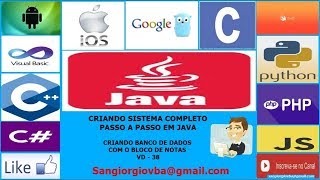 Criando Banco De Dados No Bloco De Notas Java - 38