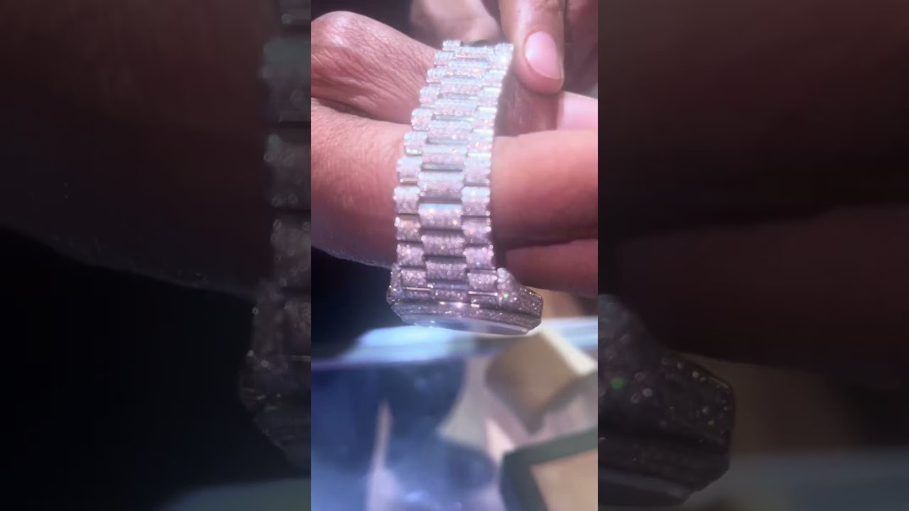 “Diamond Rolex & Iced-Out Bracelet 💎 | Ultimate Flex”