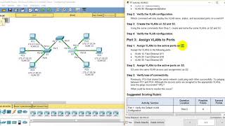 3.2.1.7 Packet Tracer - Configuring VLANs