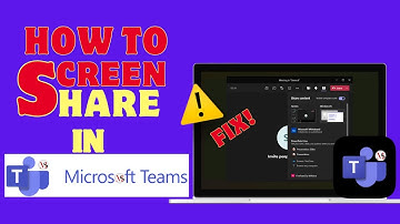 How to Share Screen in Microsoft Teams Screen Sharing Not Working