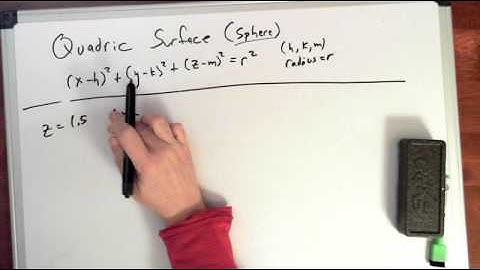 quadric surface sphere part 1