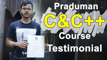 Praduman C&C++ Course Testimonial at WebtechLearning - Web Education Academy