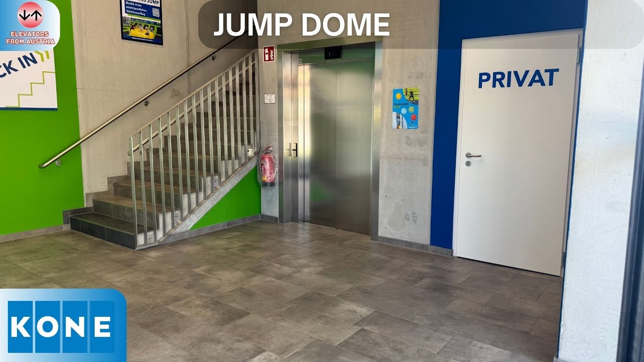 Brand New 2024 Kone Monospace 500 DX MRL traction elevator@Jump Dome Building, Salzburg, Austria