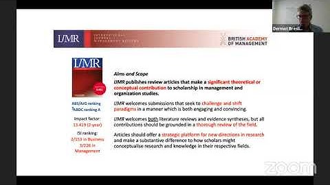 BAM2021 Conference - Meet the Editors Session