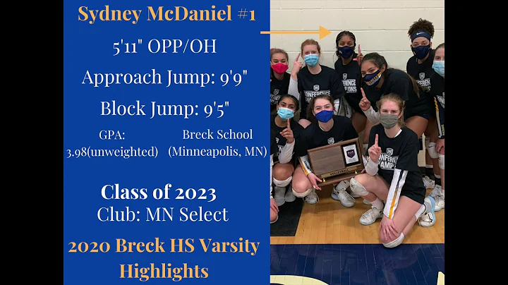 Sydney McDaniel - 2023 - Right-side Hitter/OH - So...