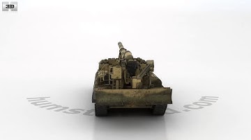 2S7 Pion 3D model by 3DModels.org