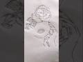 easy to draw hide face with flower pencil sketch drawing #song #newsong #shortdrawing
