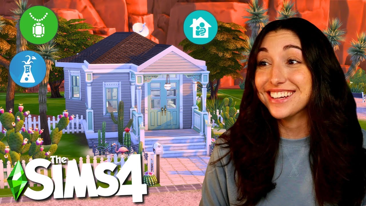 building with *random packs* in the Sims 4
