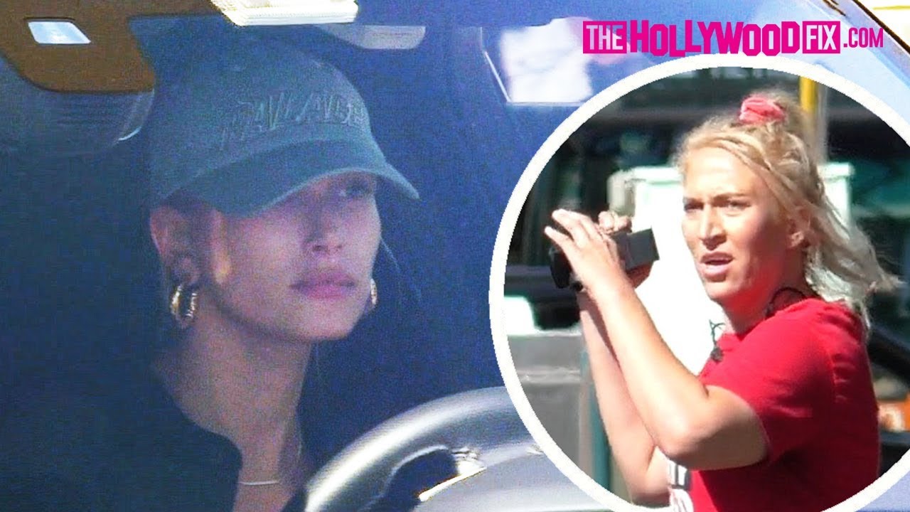 Hailey Bieber's Bodyguard Protects Her From A Crazy TMZ Tour Bus Guide