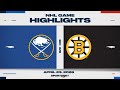 NHL Game 3 Highlights | Sabres vs. Bruins - April 23, 2026