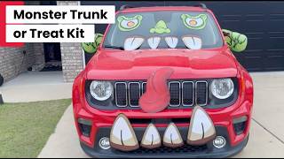 Monster Trunk-or-Treat Kit Review — PVC Waterproof Decorations for Cars, Yards & Halloween Events