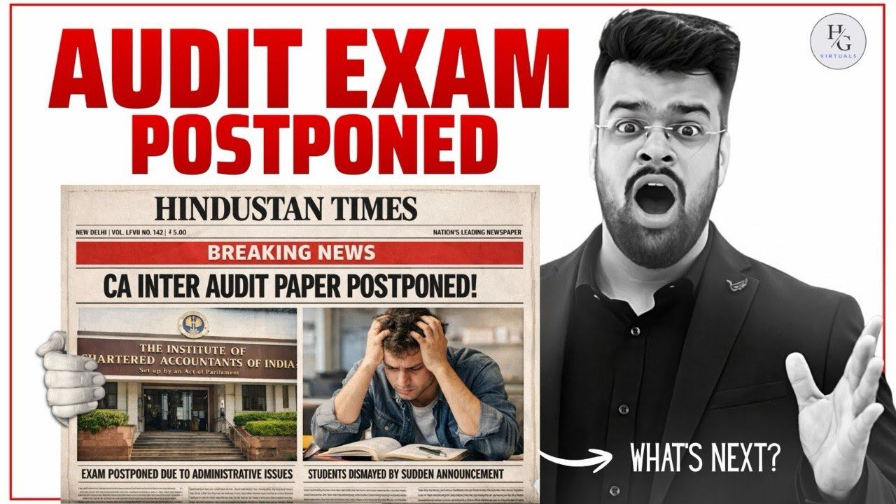 Audit Paper Postponed? Let's discuss all the WRONG reasons for it 