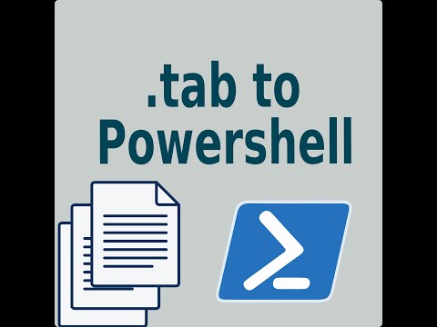 Tab to Powershell