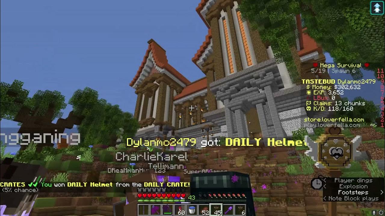 Opening 96 Daily keys on Loverfellas Minecraft server YouTube