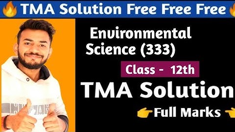 NIOS Class 12th Environmental  Science (333) solved Assignment || TMA Solved Assignment || NIOS