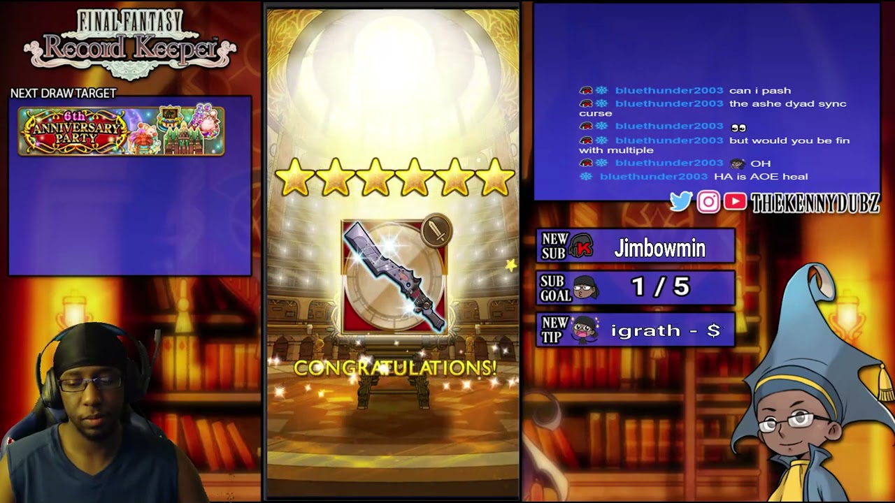 FFRK: 6th Anniversary Banner 3 + Free Pulls