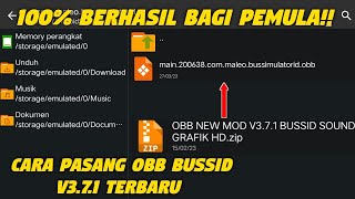 100% BERHASIL BAGI PEMULA!! TUTORIAL CARA PASANG OBB BUSSID V3.7.1 TERBARU