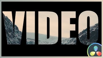 Transição MAGNÉTICA de VÍDEO dentro do TEXTO no DaVinci Resolve | Tutorial Básico