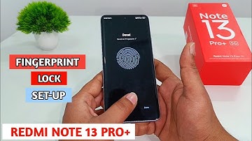 How Set Fingerprint Lock in Redmi Note 13 Pro Plus | Redmi Note 13 Pro Plus