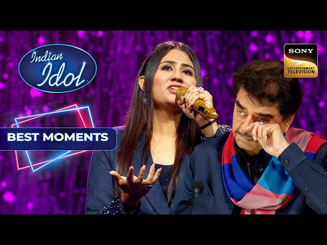 Indian Idol S14 | Adya का यह Melodious Rendition सुनकर Shatrugan Sinha की आखें हुई नम | Best Moment class=