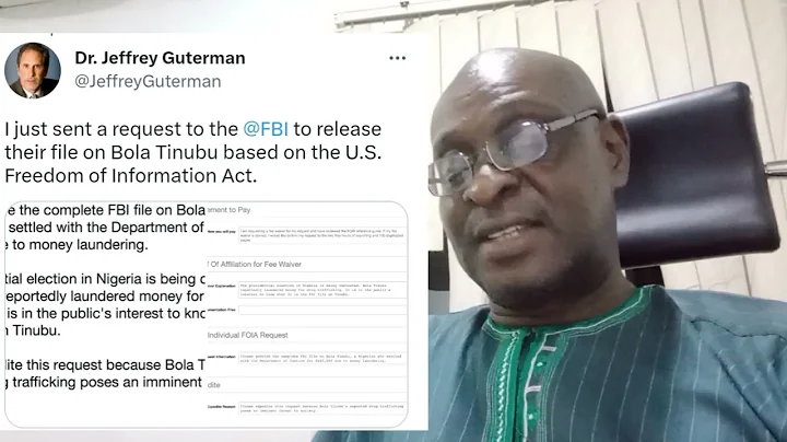 FBI To Release Tinubu's File On Forfeiture Of $460,000 To United States Government  #peterobi