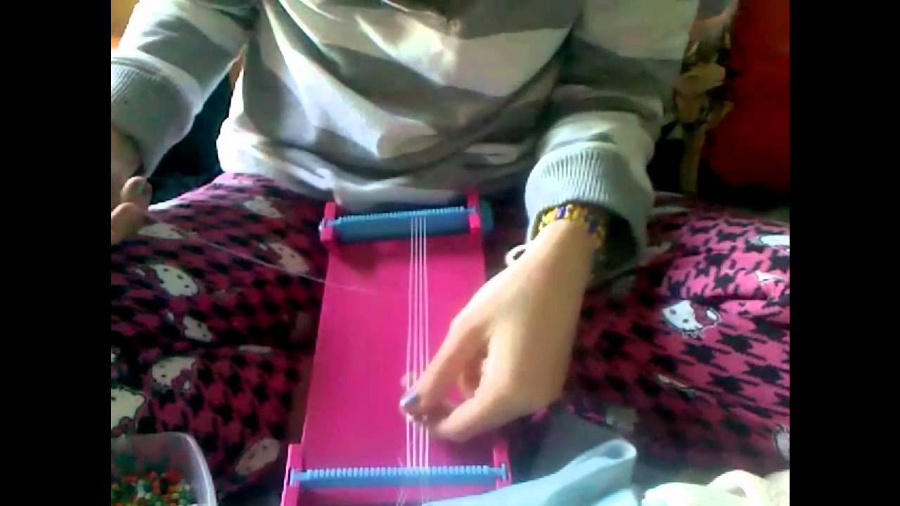 How to thread beads on a Loom YouTube