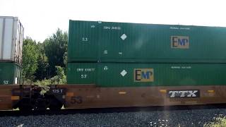 Big Norfolk Southern Double Stack Train