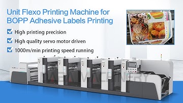 Unit Flexo Printing Machine for BOPP Adhesive Labels Printing newly installed high speed quality