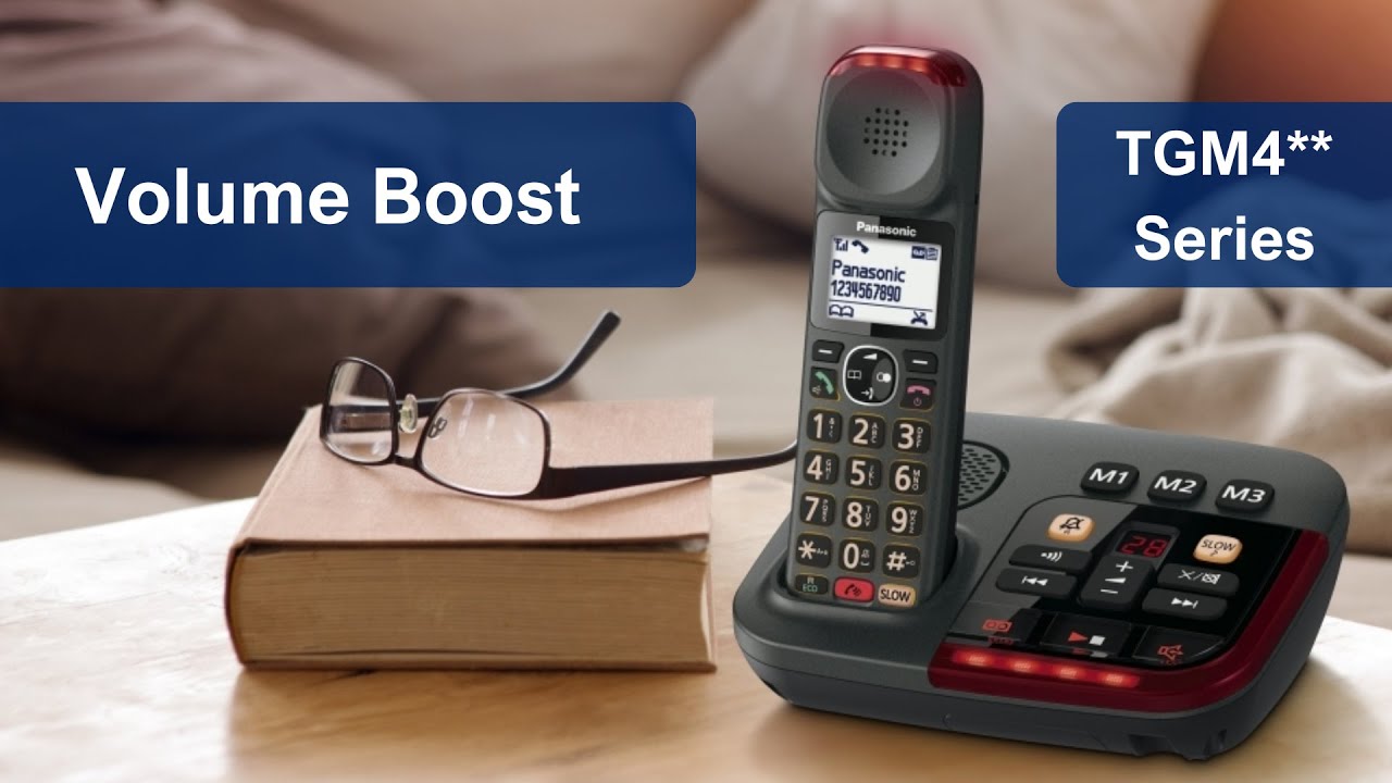 How to enable the Volume Boost on your Panasonic TGM4 series home phone