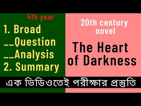 The Heart of Darkness Summary And Question Analysis - YouTube