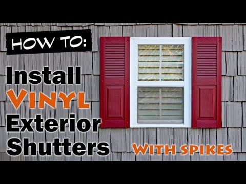 How to Install Vinyl Shutters with Spikes to Exterior Brick, Concrete, Wood, Aluminum, or Masonry