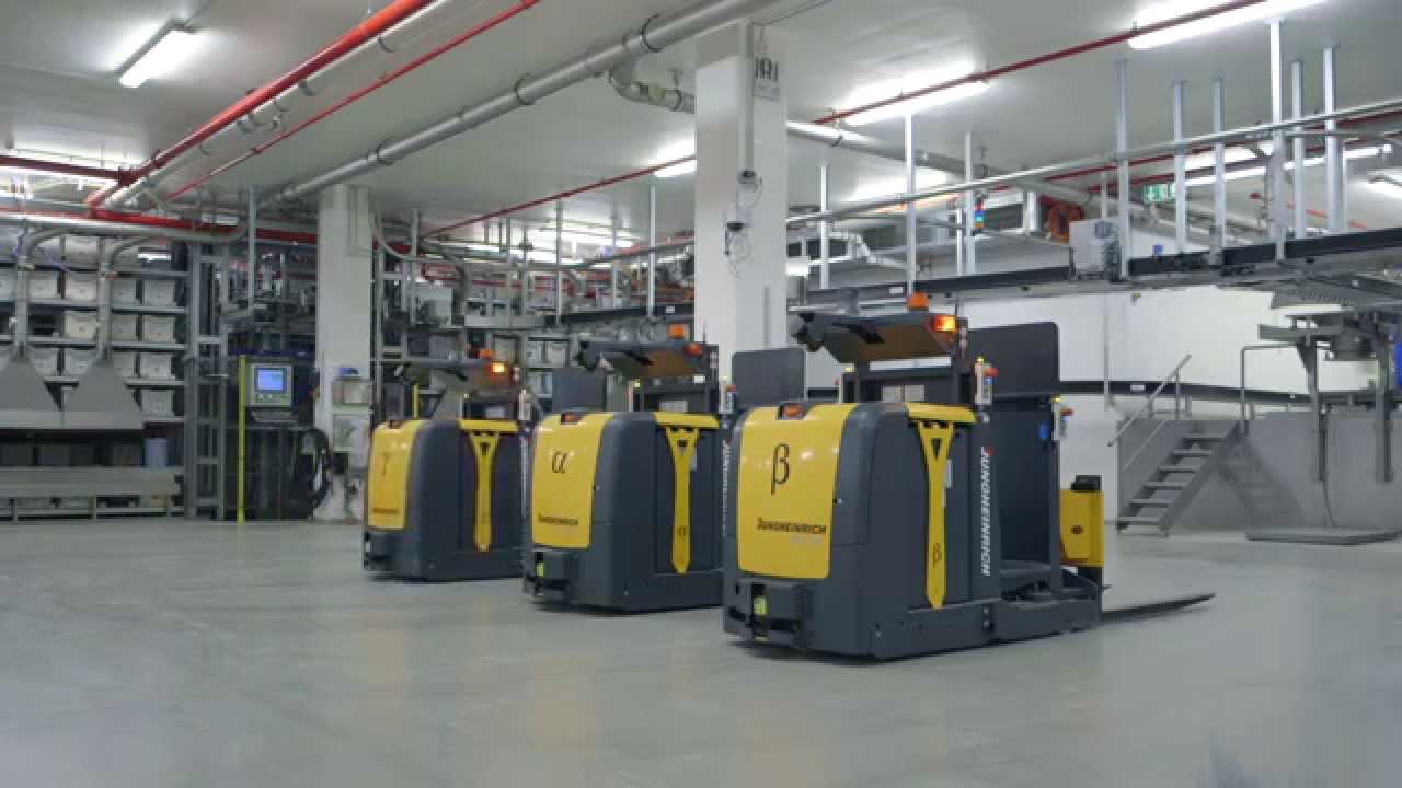 Jungheinrich Automated Guided Vehicle (AGV) selected by AVO YouTube