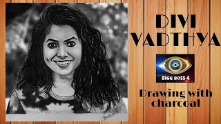 Biggboss Divi Vadthya Drawing Drawing Divi Biggboss