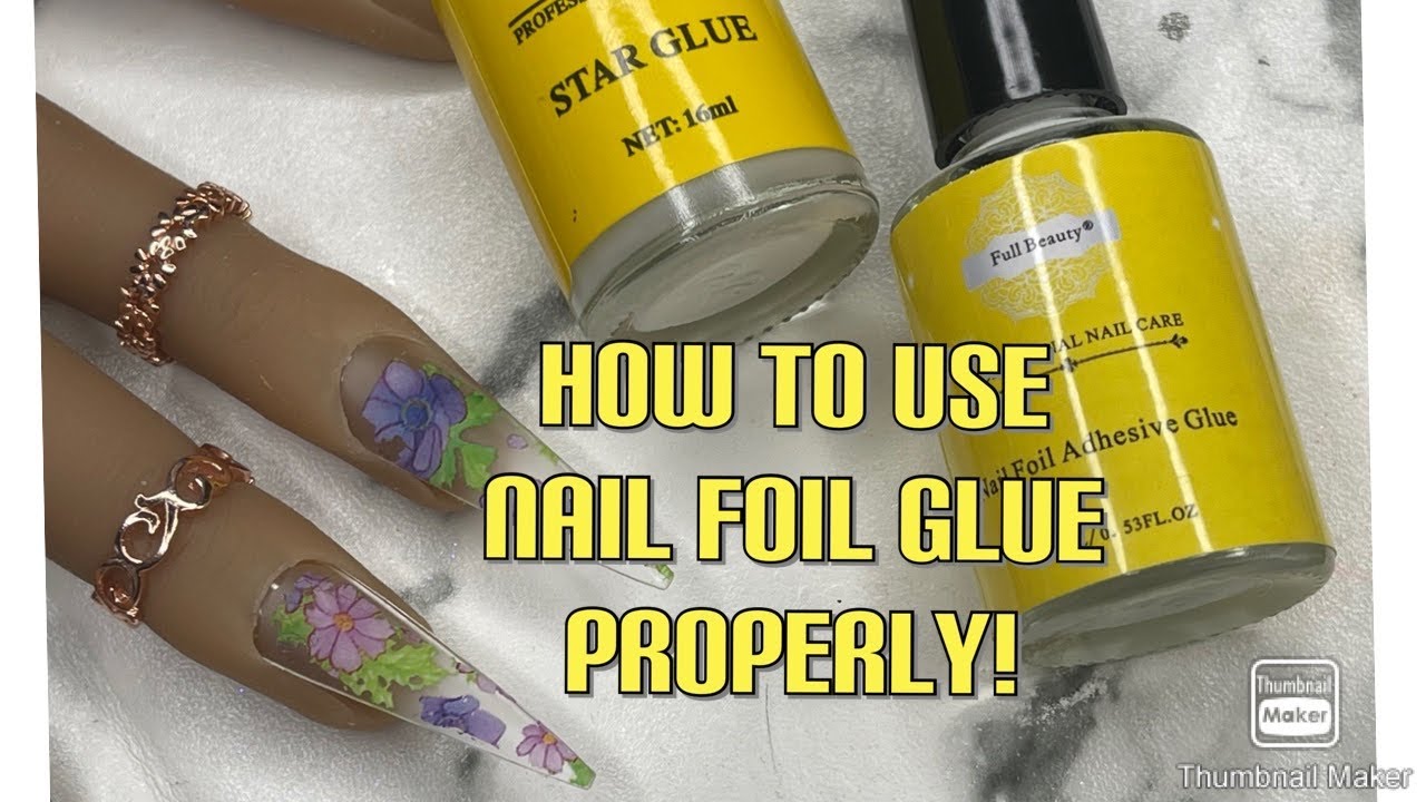 4. Non-Toxic Nail Art Foil Glue - wide 9