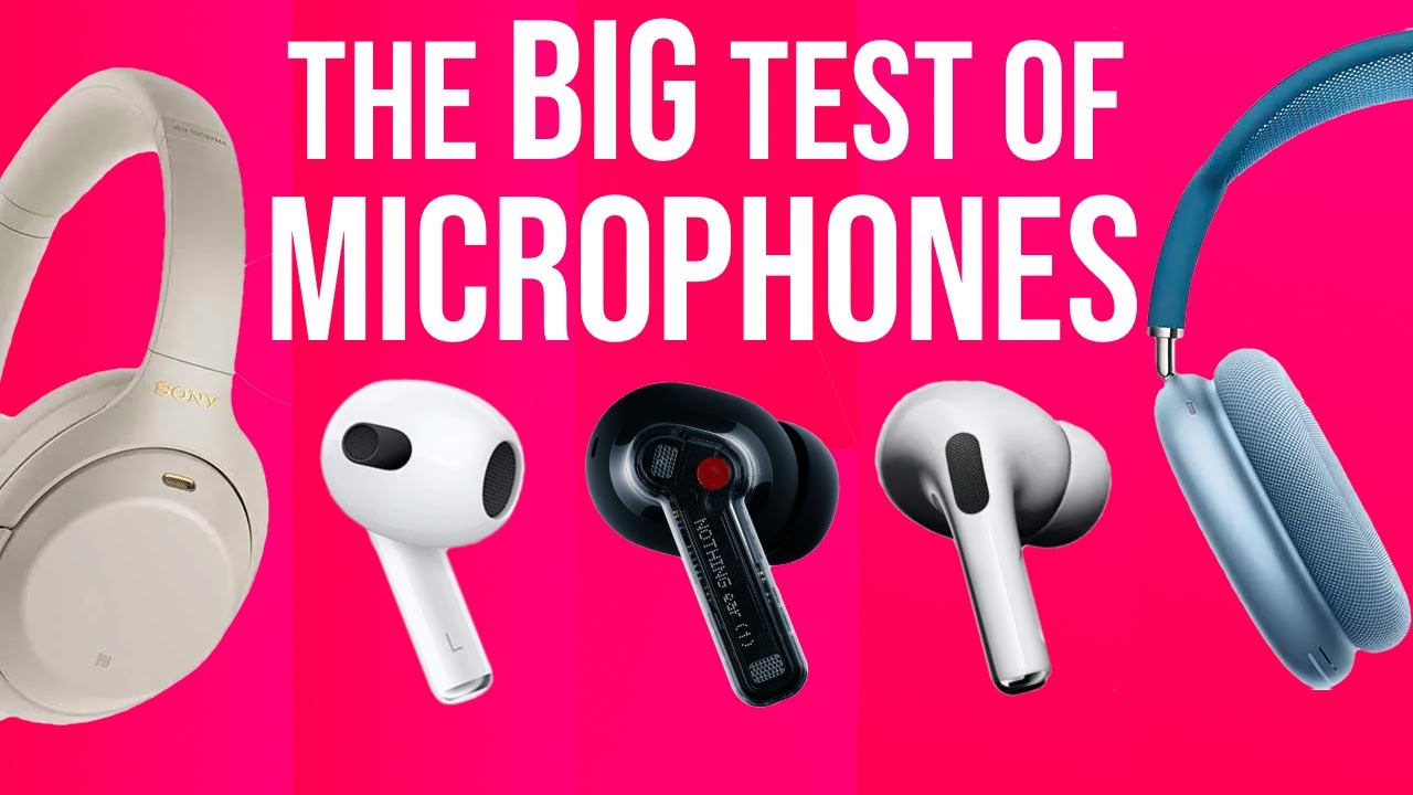 MEGA HEADPHONE MICROPHONE TEST Airpods 3 vs Airpods Pro vs Airpods Max vs Sony XM4 vs Nothing