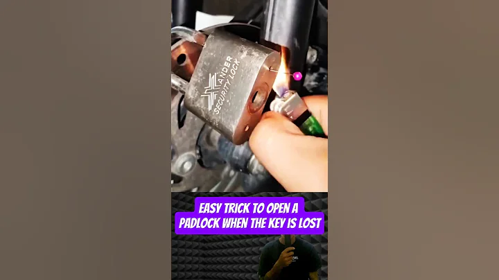 How to open a padlock when the key is lost