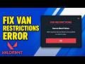 How To Fix VAN Restrictions Valorant Secure Boot Failure Error