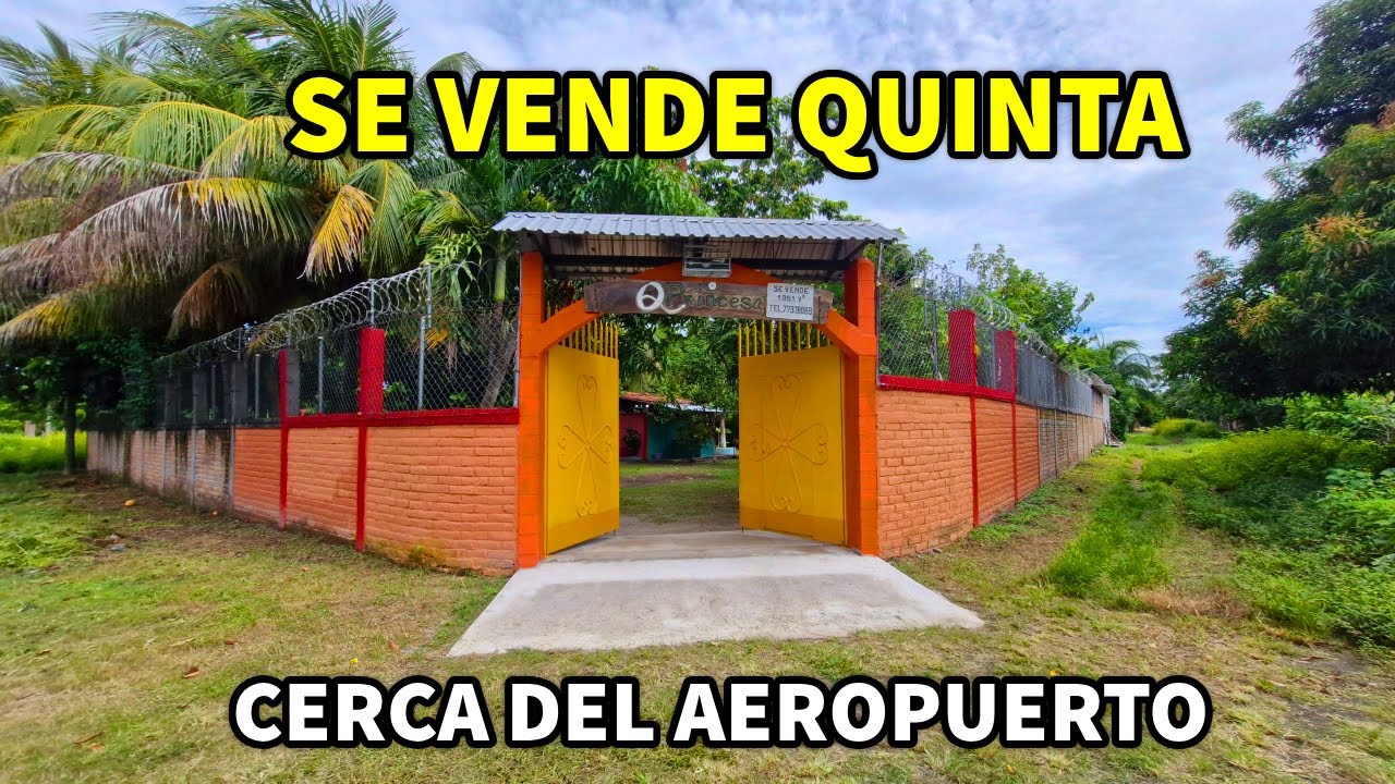 SE VENDE QUINTA REMODELADA CERCA del AEROPUERTO de EL SALVADOR